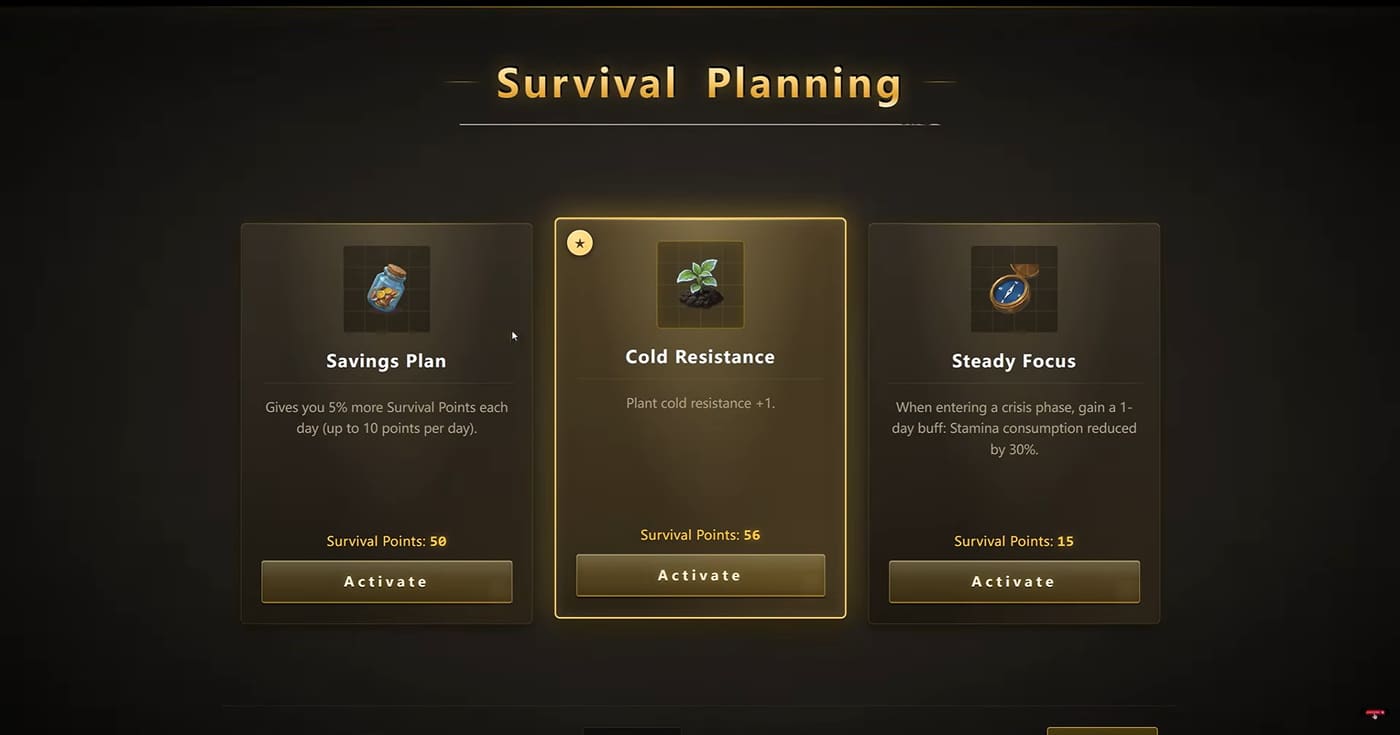 Survival Planning: Savings Plan, Cold Resistance, Steady Focus