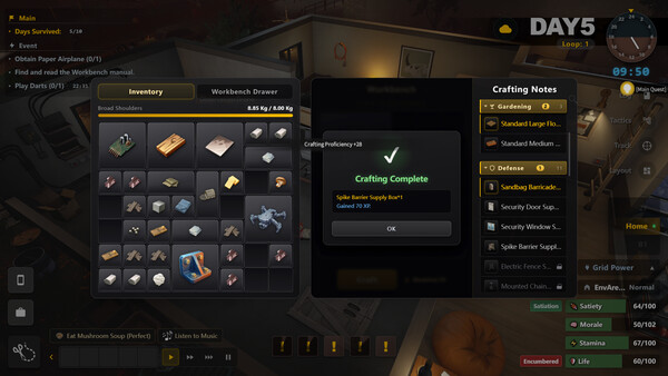 Managing hunger, power, and morale
